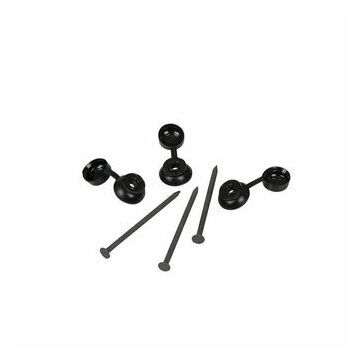 Coroline Sheet ring shank galvanised nail (Black) - Pack of 20
