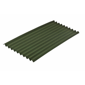 Onduline Classic Corrugated Bitumen Roofing Sheet (Green) - 2000mm x 950mm x 3mm