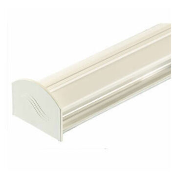 Corotherm Aluminium Glazing Bar, Base & End Cap (White) - 6000mm