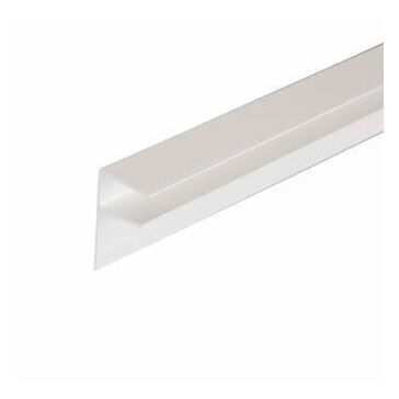 Corotherm 10mm PVC Side Flashing (White) - 6000mm
