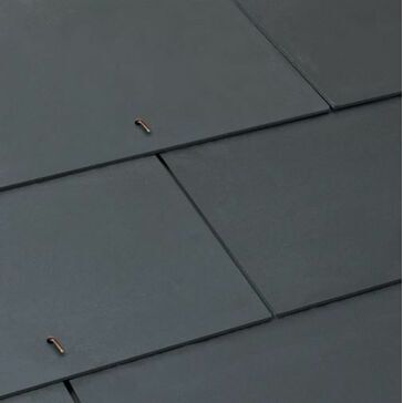 Cedral Thrutone Blue/Black Smooth Fibre Cement Roof Slate Tile - 600mm x 300mm (Pack of 15)