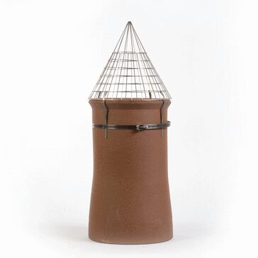 Cone Top Chimney Bird Guard - Strap Fix - Stainless Steel