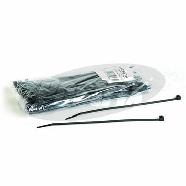Cable Ties 200mm X 4.8mm Black Standard Nylon (10 Pack)