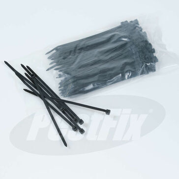 Netting Corner Tie 160mm X 4.8mm Black Standard Nylon (100 pk)