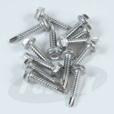 25mm Self Drill Hex Head Screw Stainless Steel Carbide Tip Max Steel Thickness 3mm (100 pk)