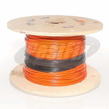 Orange PVC Coated Wire Rope 1.2mm 7X7 Strand  Metres (100mtr reel)