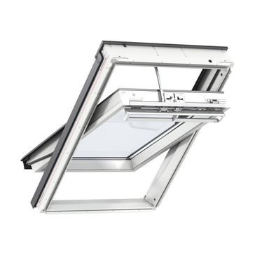 VELUX GGU SK08 007030 White Maintenance-Free Centre Pivot Solar INTEGRA Window - 114cm x 140cm