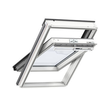 VELUX GGL SK08 2070Q White Painted Centre Pivot Window - 114cm x 140cm
