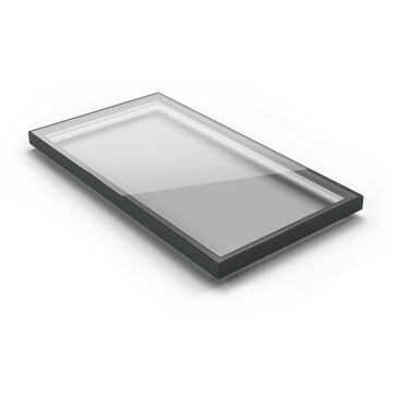 Skyway Fixed Flatglass Rectangular Rooflight (1000mm x 1800mm) - Anthracite Grey
