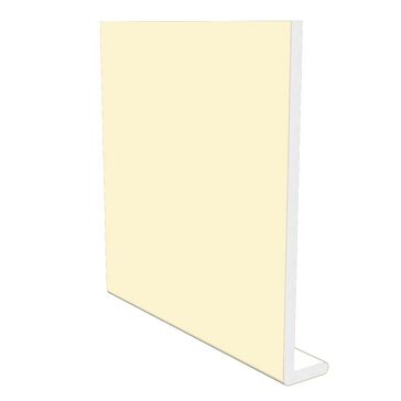 Freefoam Plain 10mm Fascia Board - Pale Gold (5m)