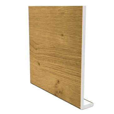 Freefoam Plain 10mm Fascia Board - Woodgrain Irish Oak