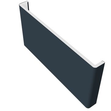 Freefoam Double Ended Plain 10mm Fascia Board - High Gloss Anthracite Grey (2.5m)