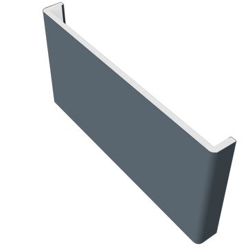 Freefoam Double Ended Plain 10mm Fascia Board - Dark Grey (5m)