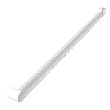 Freefoam 600mm uPVC Double-Ended Bullnose Fascia Board Joiner - White