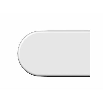 Freefoam Bullnose Window End Cap 60mm x 40mm x 2mm (1 Left & 1 Right) - White