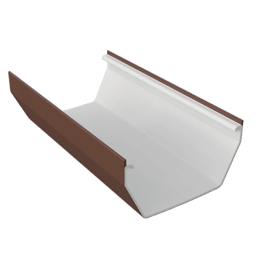 Freefoam Freeflow 114mm uPVC Square Gutter Lengths - 4m