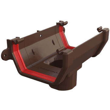 Freeflow 114mm uPVC Square Gutter Running Outlet