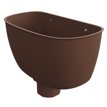 Freeflow 114mm uPVC Round Rainwater Hopper