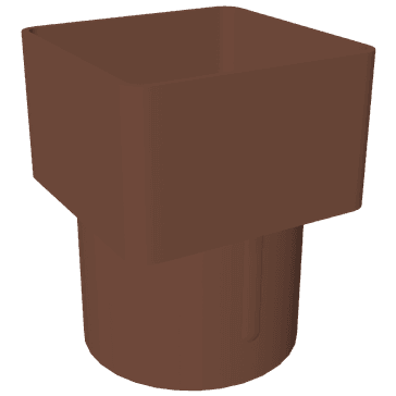 Freeflow 65mm Square To Round Downpipe Adaptor