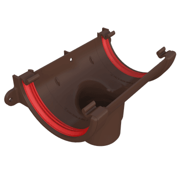 Freeflow 112mm uPVC Half Round Gutter Running Outlet