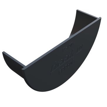Freeflow 112mm uPVC Half Round Gutter Internal Stop End