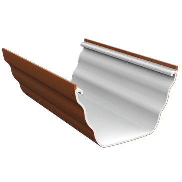 Freefoam Freeflow 135mm uPVC Ogee Gutter Lengths - 4m