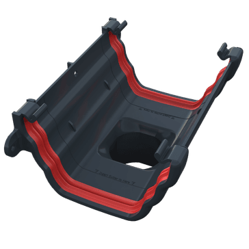 Freeflow 135mm uPVC Ogee Gutter Running Outlet