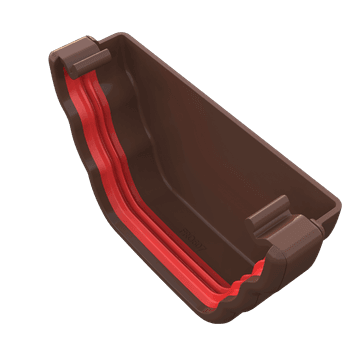 Freeflow 135mm uPVC Ogee Gutter External Stop End