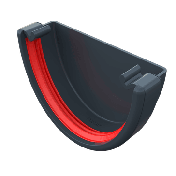 Freeflow 116mm uPVC Deep Gutter External Stop End