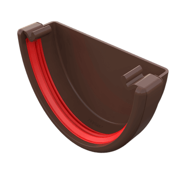 Freeflow 116mm uPVC Deep Gutter External Stop End