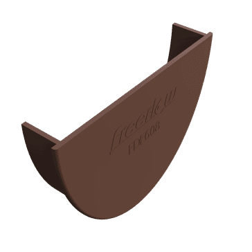 Freeflow 116mm uPVC Deep Gutter Internal Stop End