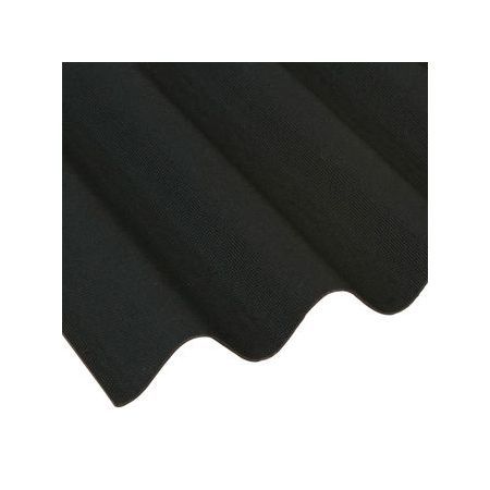 Coroline Corrugated Bitumen Roofing Sheet (Black) - 2000mm ...