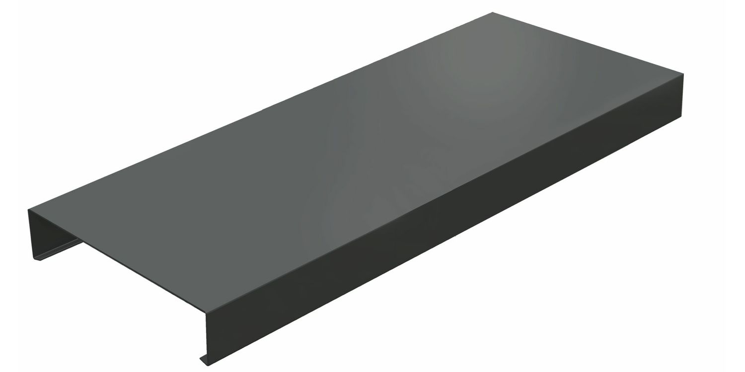 Alumasc Skyline Aluminium Flat Roof Wall Coping - 3m (includes fixing ...