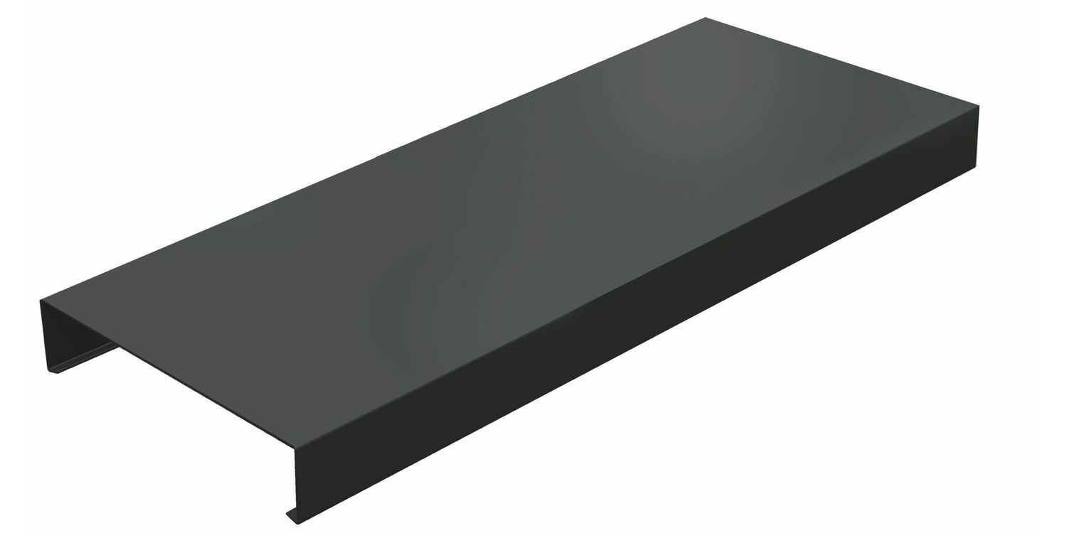 Alumasc Skyline Aluminium Flat Roof Wall Coping - 3m (includes fixing ...