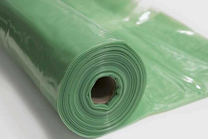 125MU Green Tint 2.7m x 50m Roll Polythene Vapour Control Layer 500 Gauge 