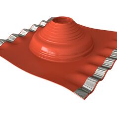 Dektite Soaker - Red Silicone (Ext Dia 114 - 254mm) Base 485 x 460mm