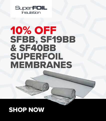 10% Off SFBB, SF19BB and SF40BB Superfoil Membranes