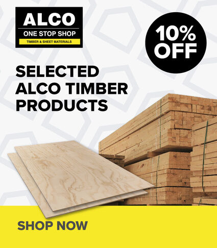 10% Off Selected Alco Timber Products