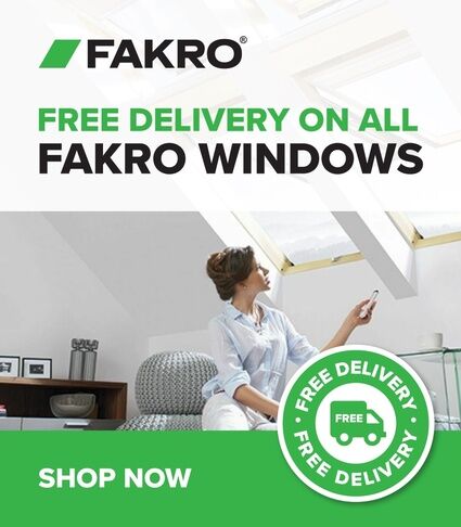 Free delivery on FAKRO windows