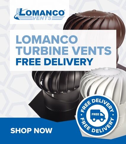 Free delivery on Lomanco turbines