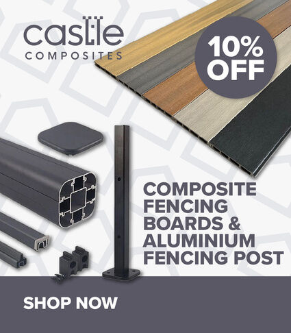 10% off Castle composite fencing