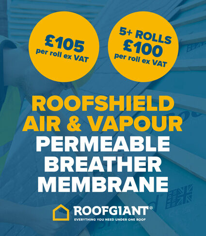 Roofshield membrane for £100 when you buy 5+ rolls