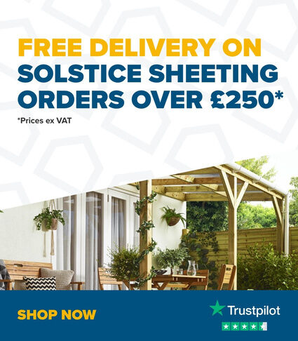 Free delivery on Solstice sheeting over £250