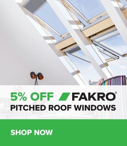 5% off FAKRO pitched roof windows