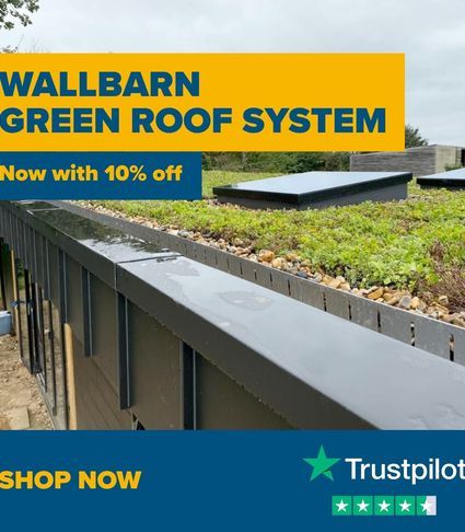 10% off Wallbarn green roofs