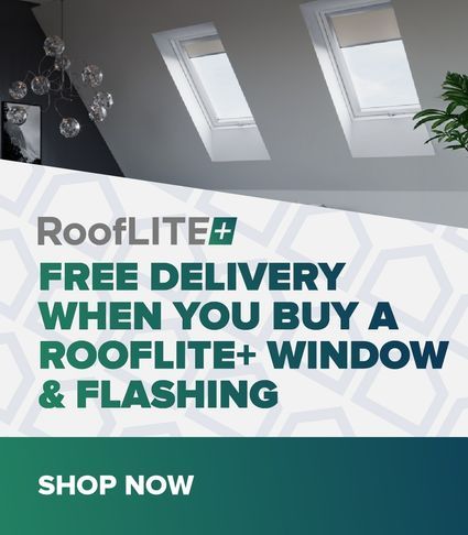 Free delivery on RoofLITE+ windows &amp; flashing