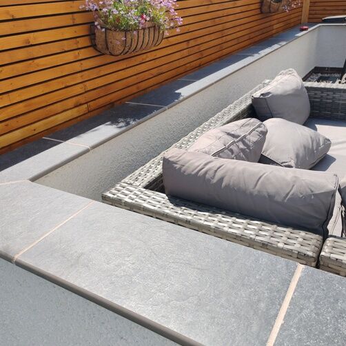 Customer image of Castle Porcelain Coping Stone