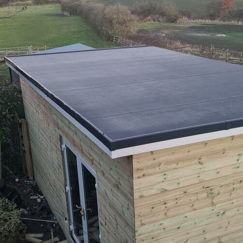 Customer image of ClassicBond EPDM Garden Room / Office Rubber Roof Kit