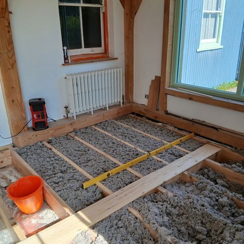 Customer image of ThermoFloc Loose Fill Organic Cellulose Insulation - 12kg