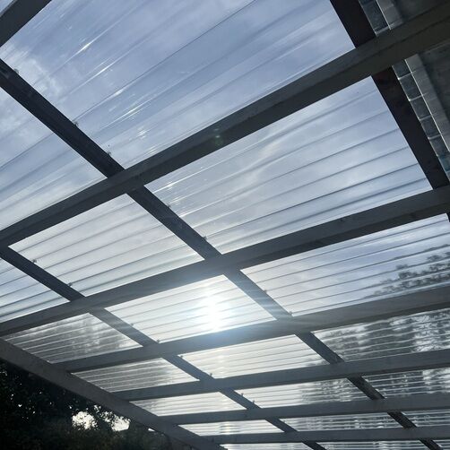 Customer image of Solstice 3" ASB Heavy Duty Corrugated PVC Roof Sheet - 1.1mm Thick